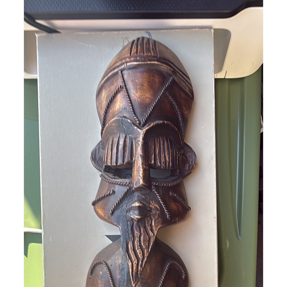 Hand Carved African Style Wooden Mask